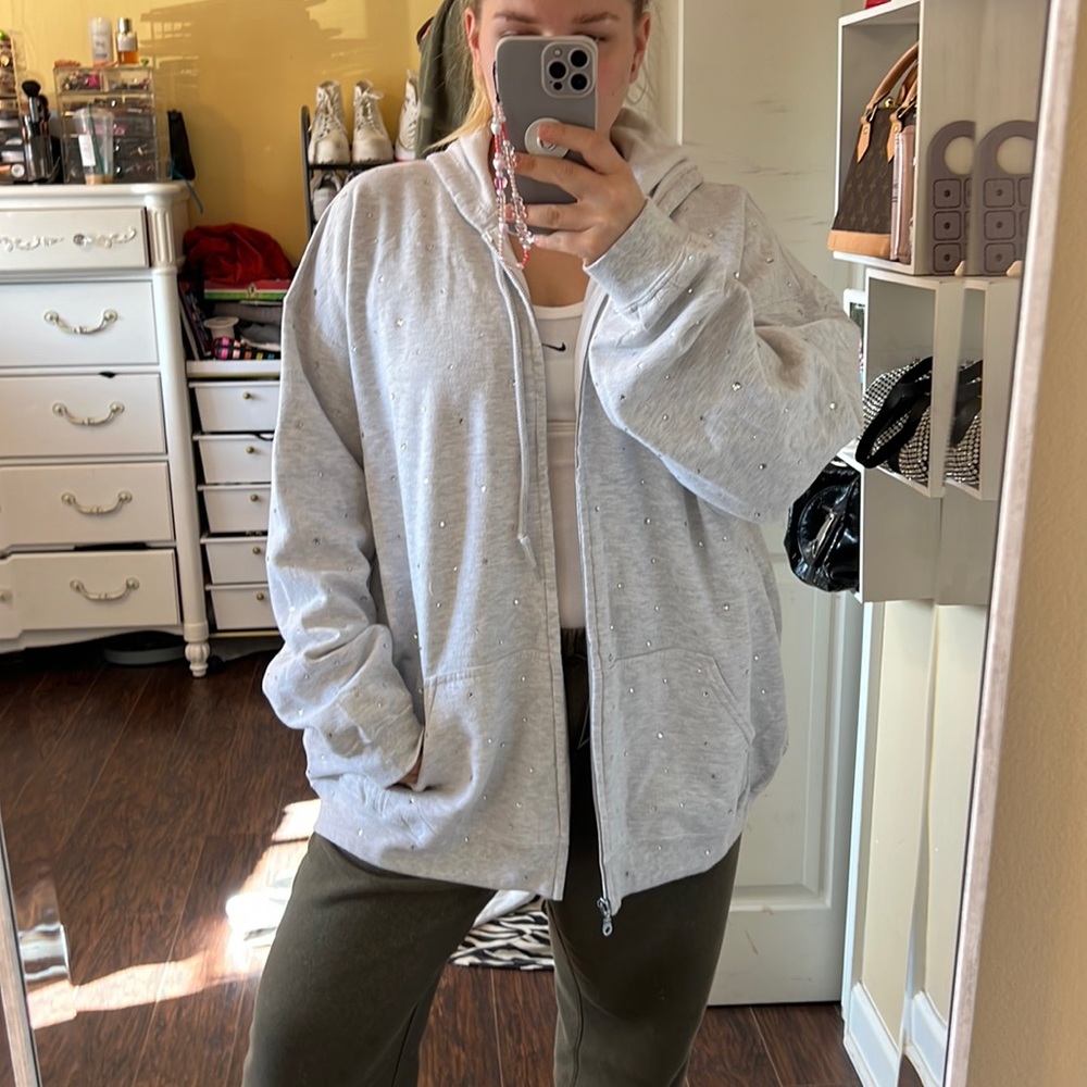 Rhinestone hoodie